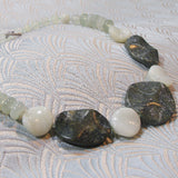 unique semi-precious gemstone necklace jade