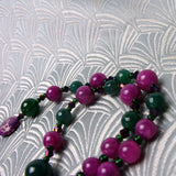 chunky green beads