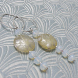long semi-precious earrings handmade uk