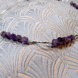 amethyst and sterling silver beads