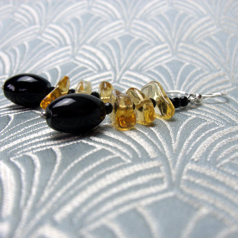 Semi-precious handmade jewellery sale, sale earrings BB52