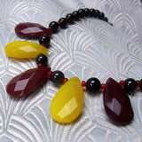 handmade shorter length semi-precious stone necklace