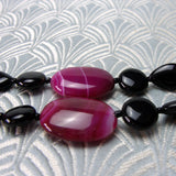 pink semi-precious stone beads