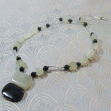jade semi-precious stone necklace