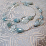 amazonite quartz heart beads