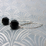 long drop black onyx earrings uk