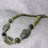 green jade semi-precious necklace