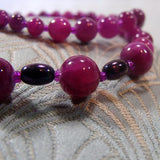 purple jade beads