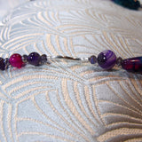 agate sterling silver beads