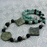 green jade unique handmade necklace