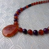 unusual carnelian necklace design 