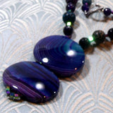 handmade chunky purple necklace