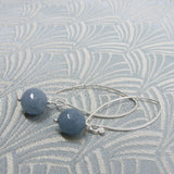long semi-precious stone earrings uk