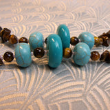 chunky semi-precious beads, chunky necklace design