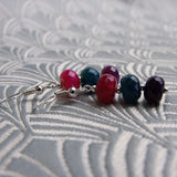 Semi-precious gemstone drop earrings, semi-precious stone jewellery, handmade earrings CC52