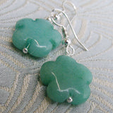 semi-precious stone drop earrings short length