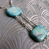turquoise sterling silver delicate necklace