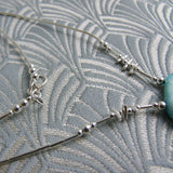 sterling silver semi-precious necklace delicate necklace