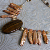 sterling silver and tigers eye necklace uk