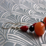 orange drop earrings uk