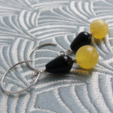 semi-precious stone handmade drop earrings uk