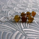 semi-precious stone drop earrings handmade uk