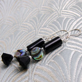 unique handmade black onyx drop earring design