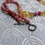 semi-precious stone handmade pendant necklace