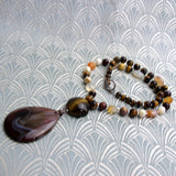 handmade semi-precious stone necklace