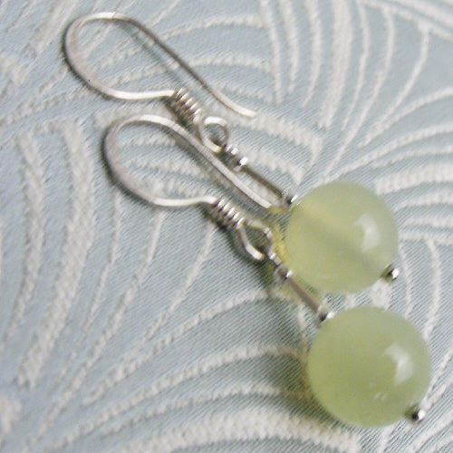 jade semi-precious earrings