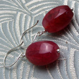 handmade pink drop earrings uk