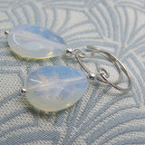 handmade opal quartz earrings