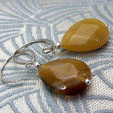 handmade jasper drop earrings