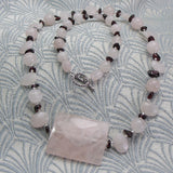 rose quartz handmade pink necklace uk