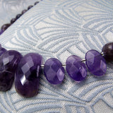 deep purple amethyst semi-precious stone beads