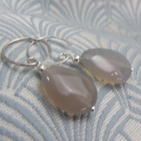 handmade beaded semi-precious statement earrings UK, unique DD20