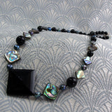 unique handmade black necklace
