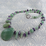 short green aventurine necklace uk