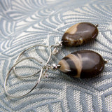 short jasper earrings handmade semi-precious beads