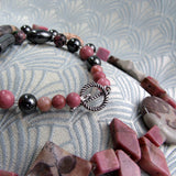 unique handmade necklace with jasper beads