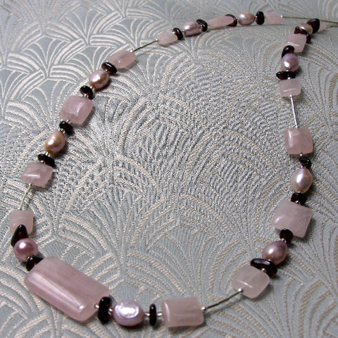handcrafted sterling silver semi-precious stone necklace NM44