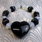 handmade chunky semi-precious stone bracelet