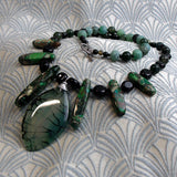 green agate semi-precious stone jewellery uk