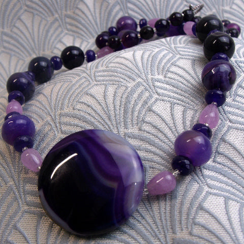 beaded semi-precious stone jewellery, semi-precious bead jewellery MN54
