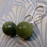 beaded semi-precious jewellery, jade earrings, semi-precious stone bead jewellery