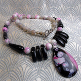 beaded semi-precious stone jewellery, semi-precious bead jewellery MN57