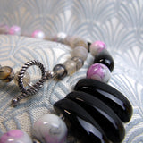 beaded semi-precious stone jewellery, semi-precious bead jewellery MN57