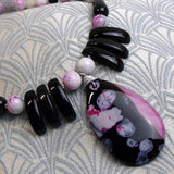 beaded semi-precious stone jewellery, semi-precious bead jewellery MN57