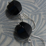 beaded black onyx earrings