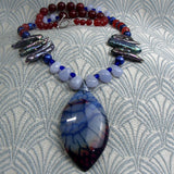 semi-precious beaded necklace design